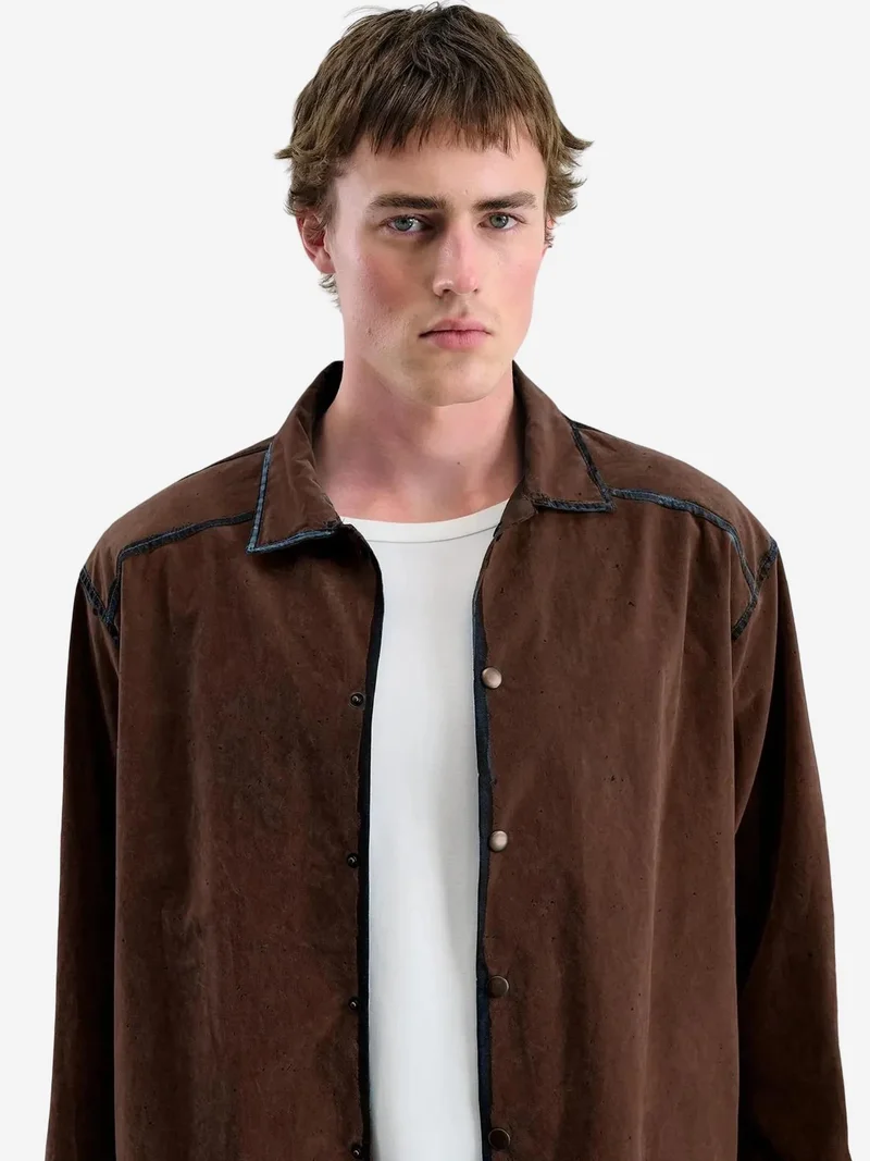 جيستو GIESTO Textured Button-Up Long Sleeve Shirt